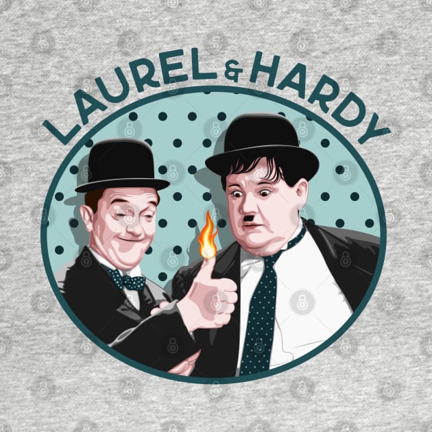 Laurel & Hardy - Give Me a Light (V2) by PlaidDesign